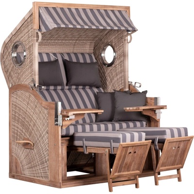 deVries Plážové kreslo PURE GREENLINE 175XL 135x90x165 cm kocka