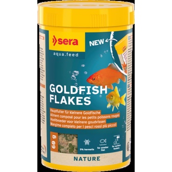 Sera Nature Goldy - Основна храна за златни рибки без оцветители и консерванти с инсекти 250 мл