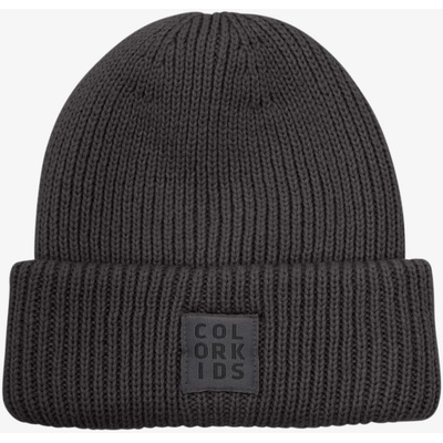 Detská čiapka Color Kids Beanie W. Wool Phantom