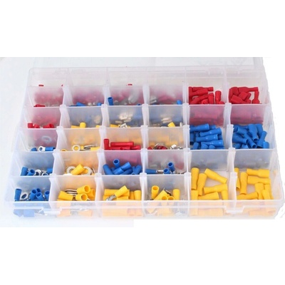 Kabelová oka, konektory a spojky, sada 480 ks - ASTA