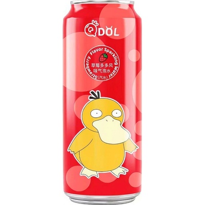 QDOL Pokémon Psyduck sycená limonáda s příchutí jahody 0,5 l