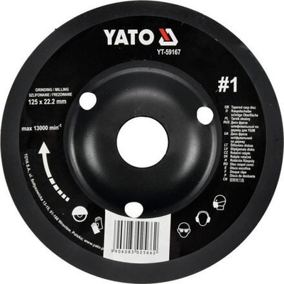 Yato Rašple rotační 125 22,2 mm YT-59167