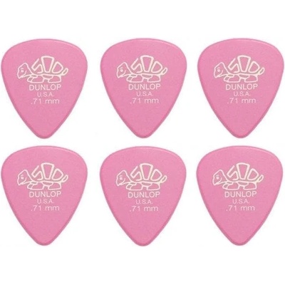 Dunlop 41R 0.71 Delrin 500 SET Перце за китара (41R71-6PACK-SET)