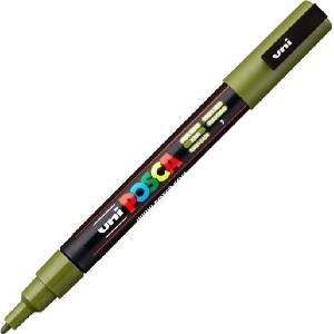uni PC-3M Химикалка 0, 9 - 1, 3 mm 07 Khaki Green 1 бр (60.1307)