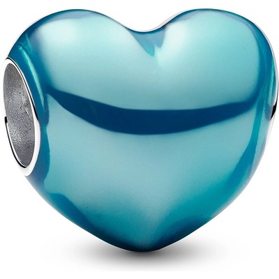 Pandora Romantický korálek Metalické tyrkysové srdce Moments 793337C06 – Zboží Dáma