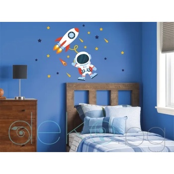 Image 1 of Космонавт с ракета, звезди и комети - комплект (1564)