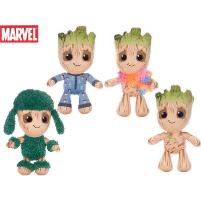 Avengers Marvel Baby Groot 4druhy hnědá 35 cm