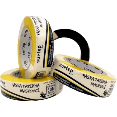 Surtep Bull Páska papírová maskovací 30 mm x 50 m 130 mic