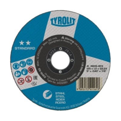 Tyrolit Rezný kotouč kámen 125 x 1,6 x 22,23 mm A46Q-BFB 34332873