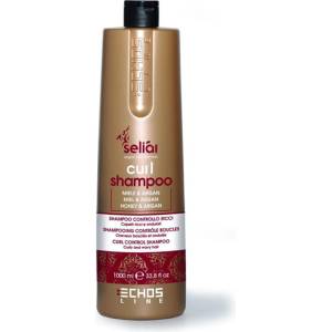 Echosline Шампоан за къдрава коса с мед и арганово масло ECHOSLINE Seliar Curl Shampoo 1000ml
