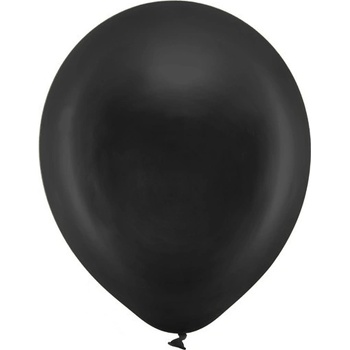 Party Deco Латексови Балони Металик, Черно 30см