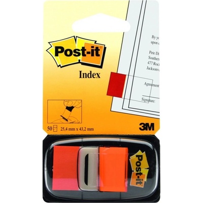 3M Post-it záložky 25,4x43,2 oranžové (680-4)