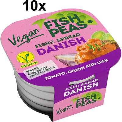 FISH PEAS Vegan VEGÁNSKA NÁTIERKA S HRACHOVOU BIELKOVINOU – DANISH 125 g, 10ks