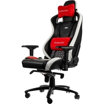 Noblechairs EPIC Real Leather black/white/red NBL-RL-EPC-001