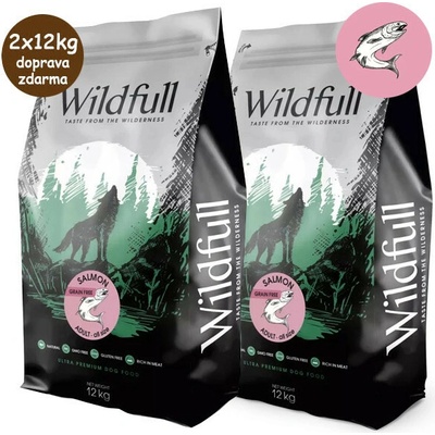 Wildfull Dog Adult All Size GF Salmon & Pumpkin 2 x 12 kg