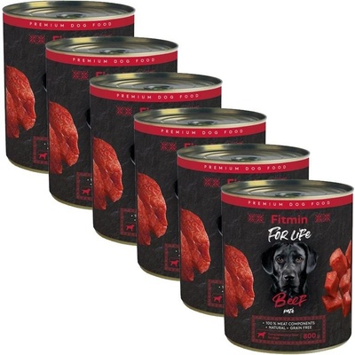 Fitmin For Life Adult Beef paté 6 x 800 g