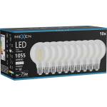 Mexen Vintis 10x LED филамент крушка E27, G80, 8W, неутрална - 4000K, 1055 lm, прозрачен (L155-E27-0840-00x10)