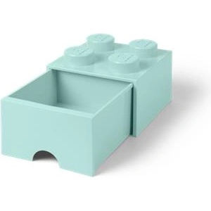 LEGO Кутия за съхранение с чекмеджета, LEGO "Brick", водно синьо 40051742 (40051742)