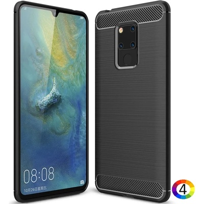 Huawei Mate 20 X Удароустойчив Carbon Fiber Калъф и Протектор