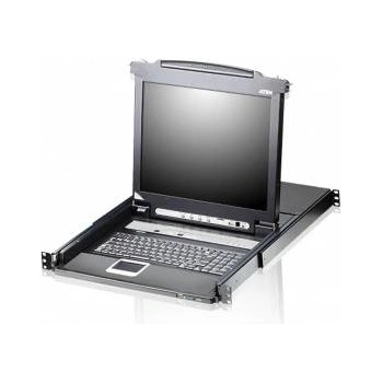 ATEN 8 Port 17 LCD KVMP Switch with Spanish Keyboard