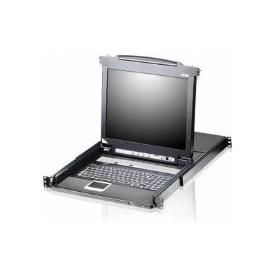 ATEN 8 Port 17 LCD KVMP Switch with Spanish Keyboard
