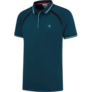 K Swiss Мъжка тениска с якичка K-Swiss Tac Hypercourt Polo 5 - Тюркоазен