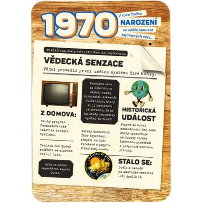 Blahopřaní 1970 - česky