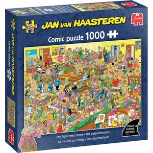 Jumbo Пъзел Jumbo от 1000 части - Суматоха в дома за възрастни хора (1110100626)