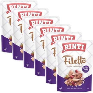 RINTI Капсула RINTI Filetto патица + патешки сърца 6 x 100 г