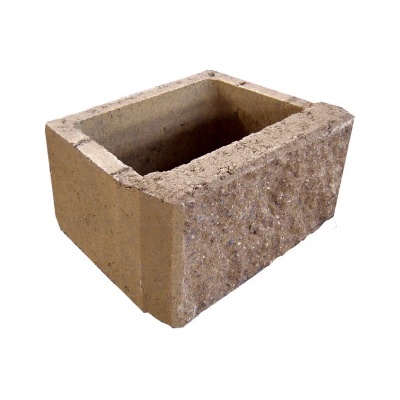PRESBETON Okrasná tvárnice SÁRA S-1 390x295x195 mm štípaná hnědá