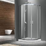 Fluminia Mediterraneo Meda полукръгла душ кабина с плъзгащи се врати 90x90 см хром (S02QR01 90X200)