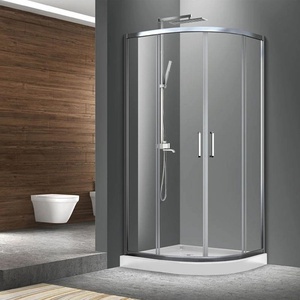 Fluminia Mediterraneo Meda полукръгла душ кабина с плъзгащи се врати 90x90 см хром (S02QR01 90X200)