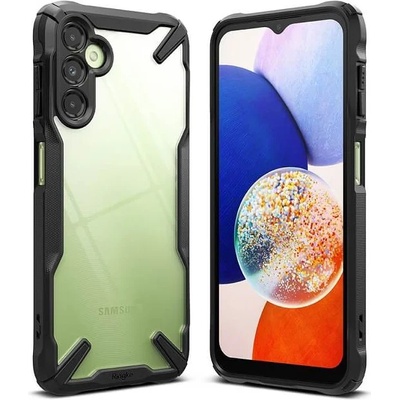 Ringke Противоударен Хибриден Калъф за Samsung A14, Ringke Fusion X Case, Черен (8809919303576)