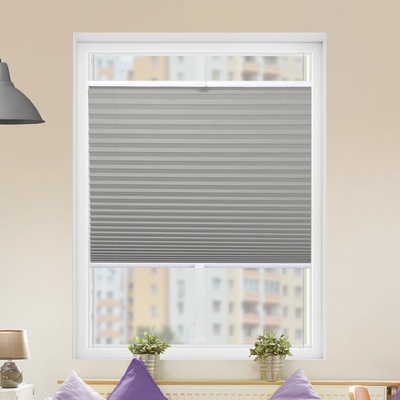 FOA Plisé roleta, s profilom Classic, Betónovo šedá strieborná, PJ 1008 200 x 20 cm