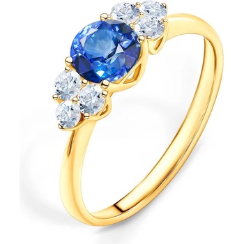 Image 1 of SAVICKI Годежен пръстен Fairytale: злато, син сапфир