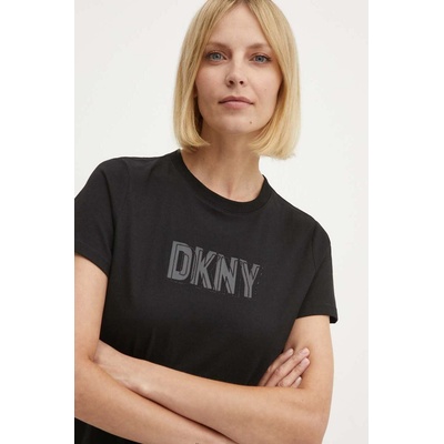 DKNY Памучна тениска Dkny в черно DP4T9672 (DP4T9672)