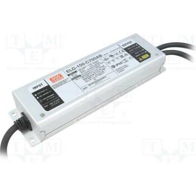 MEAN WELL ELG-150-C700AB Napájecí zdroj: spínaný; LED; 149,8W; 107÷214VDC; 350÷700mA; IP65