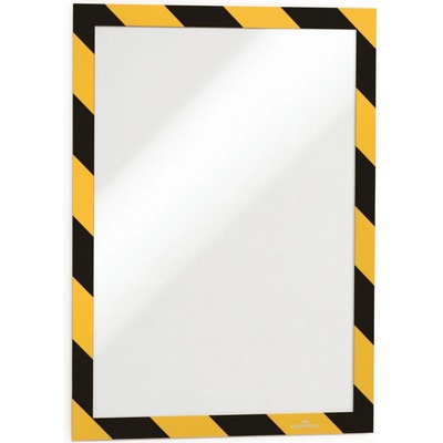 Durable Samolepicí rám. Duraframe, A4, černo/žlutá, 2 ks