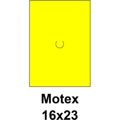 Cenovkové etikety Motex 16x23 žlté