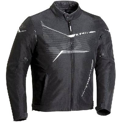 IXON SLASH C – pánska čiernobiela nadrozmerná moto bunda C-6XL