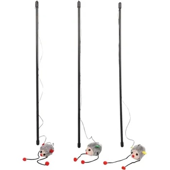 Flamingo Cat toy - Играчка за котки, въдица с мишка, 11 х 4 х 6 см