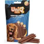 Uniq Pets Meaty Venison Sticks - лакомства за кучета с еленско, 80 г