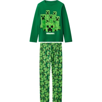 Minecraft pyžamo zelené