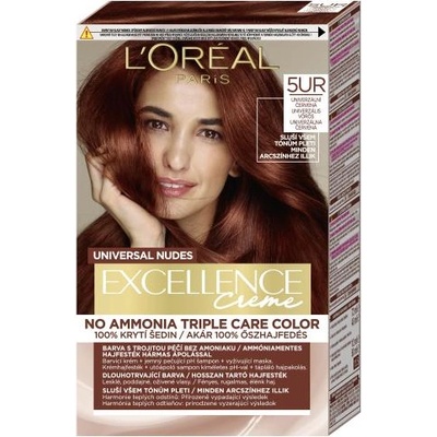 L'Oréal Excellence Creme Triple Protection Боя за коса Всички типове коси Боядисана коса 48 ml цвят кафява за жени