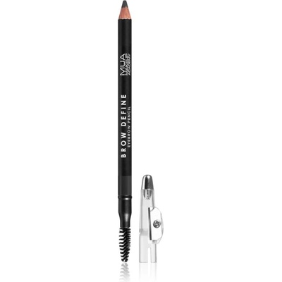 MUA Makeup Academy Brow Define dlhotrvajúca ceruzka na obočie s kefkou Grey 1,2 g