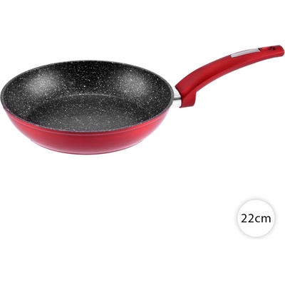 Perfect Home Panvica 22cm na indukciu nepriľnavá, granit Metal Red, 10402