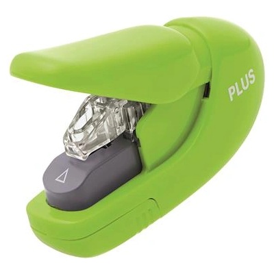 PLUS Corporation Съшивател Stapless, ръчен, 5 листа, PLUS, зелен 31146 (31146)