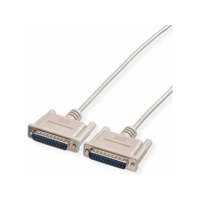 Roline Сериен кабел roline 11.01. 3545 : : rs-232, d25 m/m, 4.5 м, Монолитен, 25 проводника, Бял, 11.01. 3545