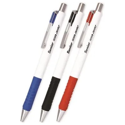 FlexOffice Химикалка, 0, 4 мм, с бутон, смесен цвят на корпуса, FLEXOFFICE "Senior", синя FO-026BLUEV (FO-026BLUEV)