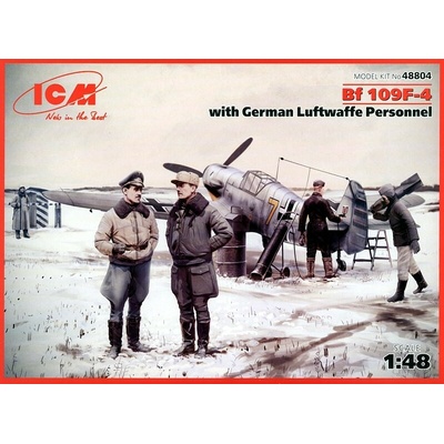 ICM Bf 109 F-4 with Personnel 1:48